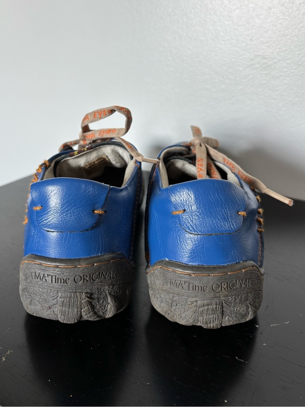 TMA EYES Stitched Leather Walking Hiking Shoes Womens Size 41 EUR (9 US) Blue - Picture 3 of 15